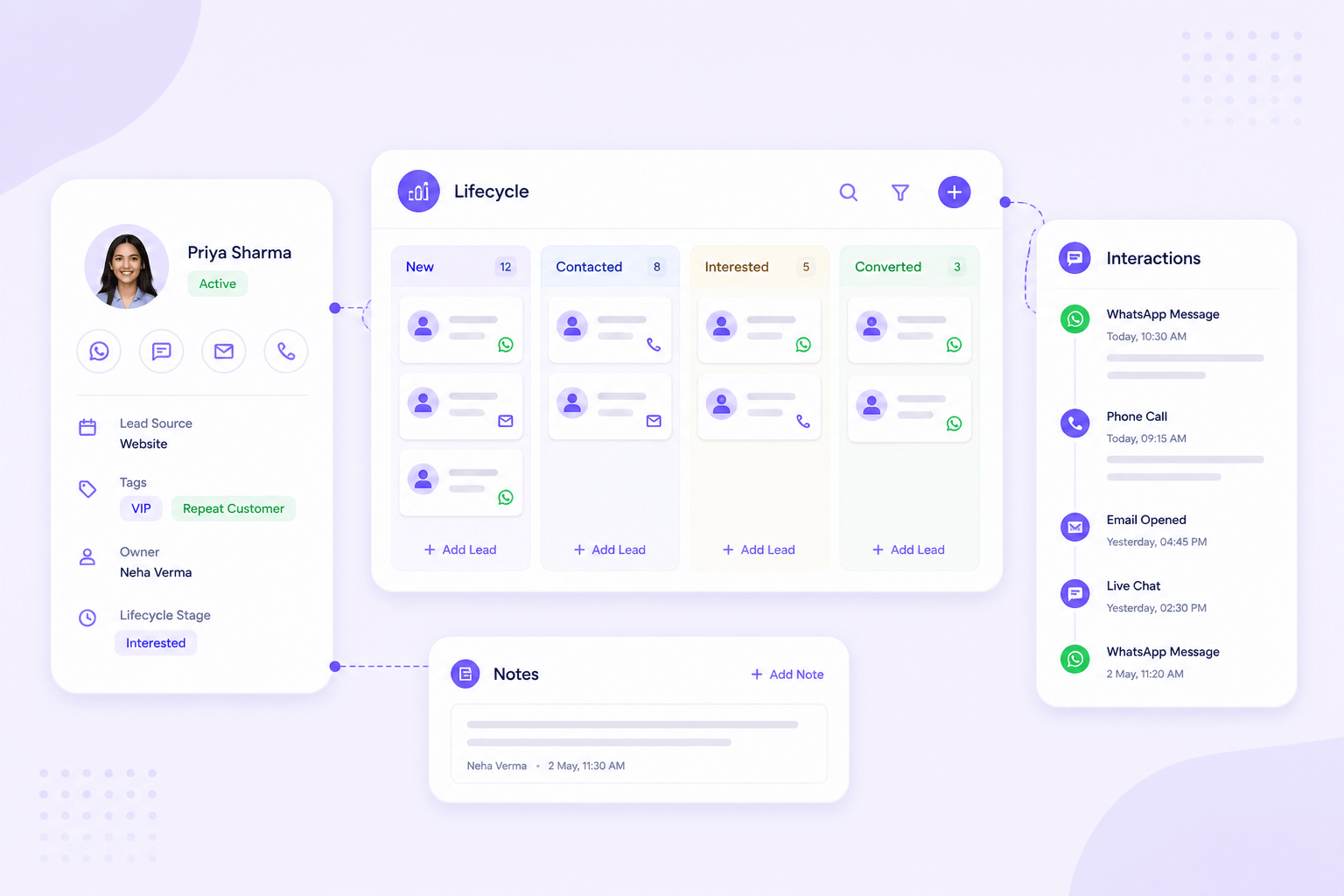 Inbuilt CRM preview