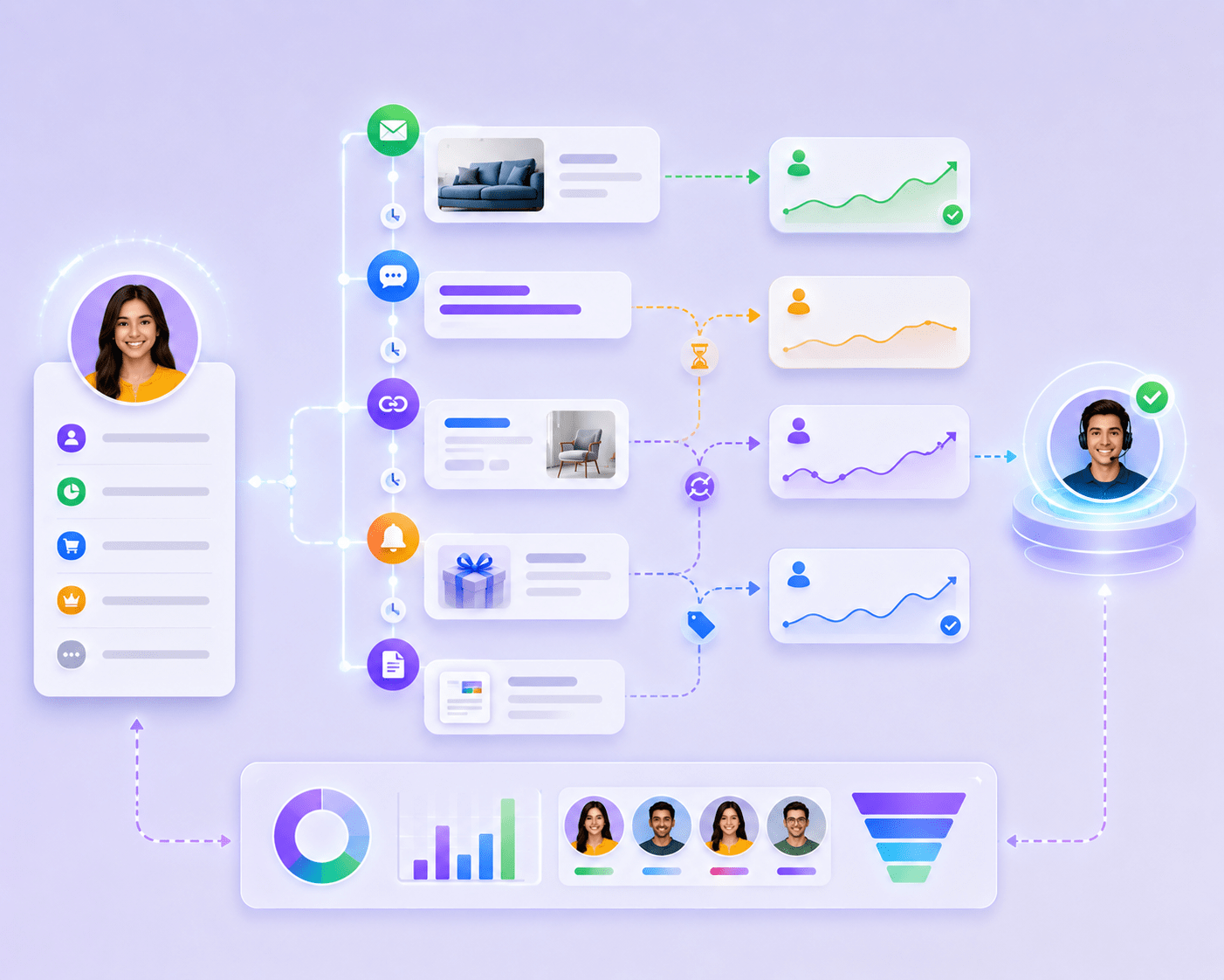 Lead nurturing visual