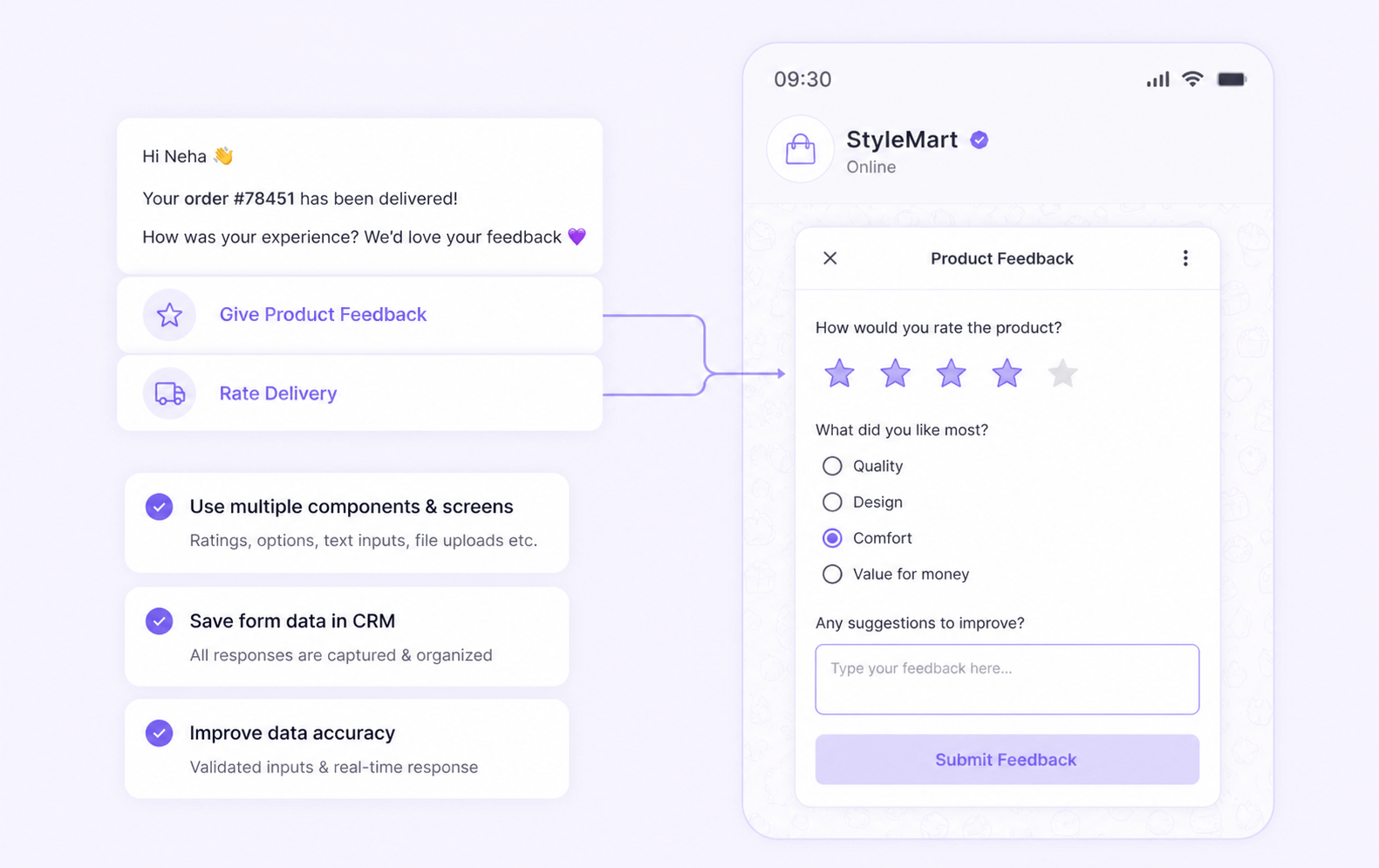 Collect Customer Feedback Easily with Smart WhatsApp Forms